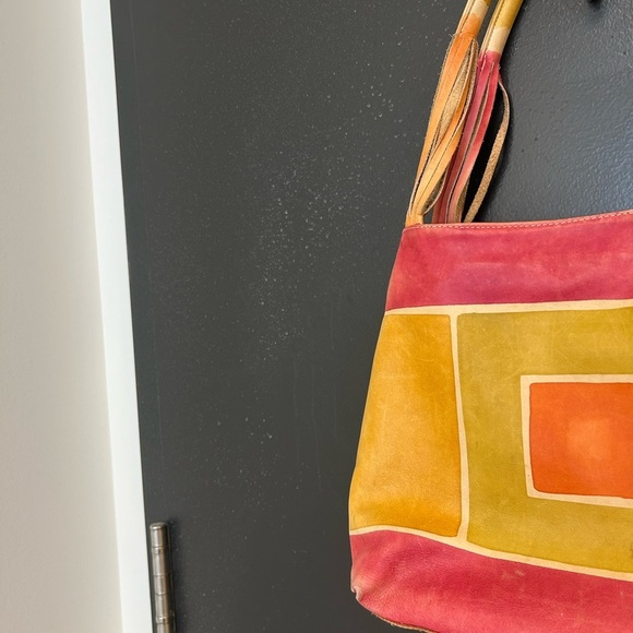 Astore smaller leather colourful bag excellent used condition - Picture 13 of 14